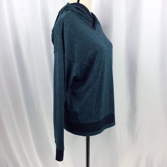 Mondetta Pullover Hoodie Top Womens Size Large Teal Lightweight Running Hiking - Picture 5 of 10